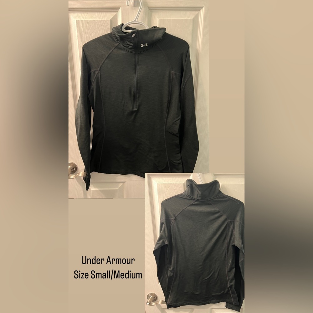 Women’s under armour half zip lightweight jacket. Size small/medium